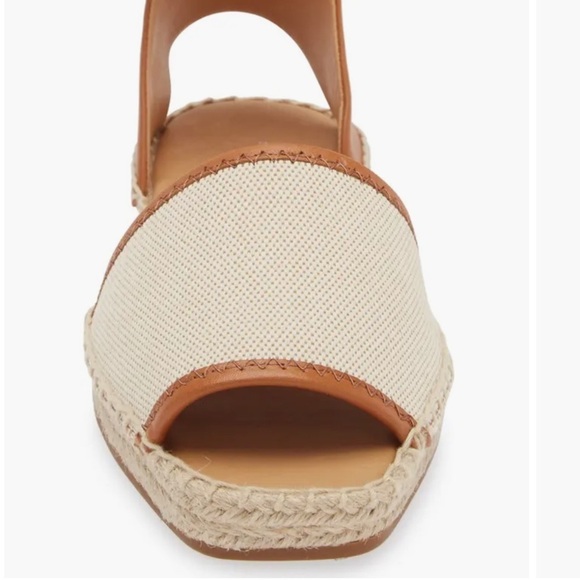 Rag & Bone Anteros Leather Espadrille Flats Tan Canvas Size 10 | NWT - Picture 4 of 13